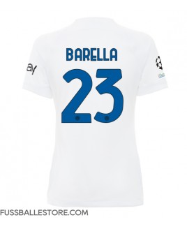 Günstige Inter Milan Nicolo Barella #23 Auswärtstrikot Damen 2023-24 Kurzarm